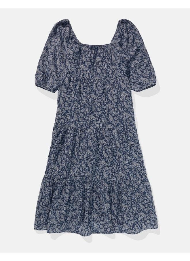 American Eagle Floral Print Midi Dress  - Image 4