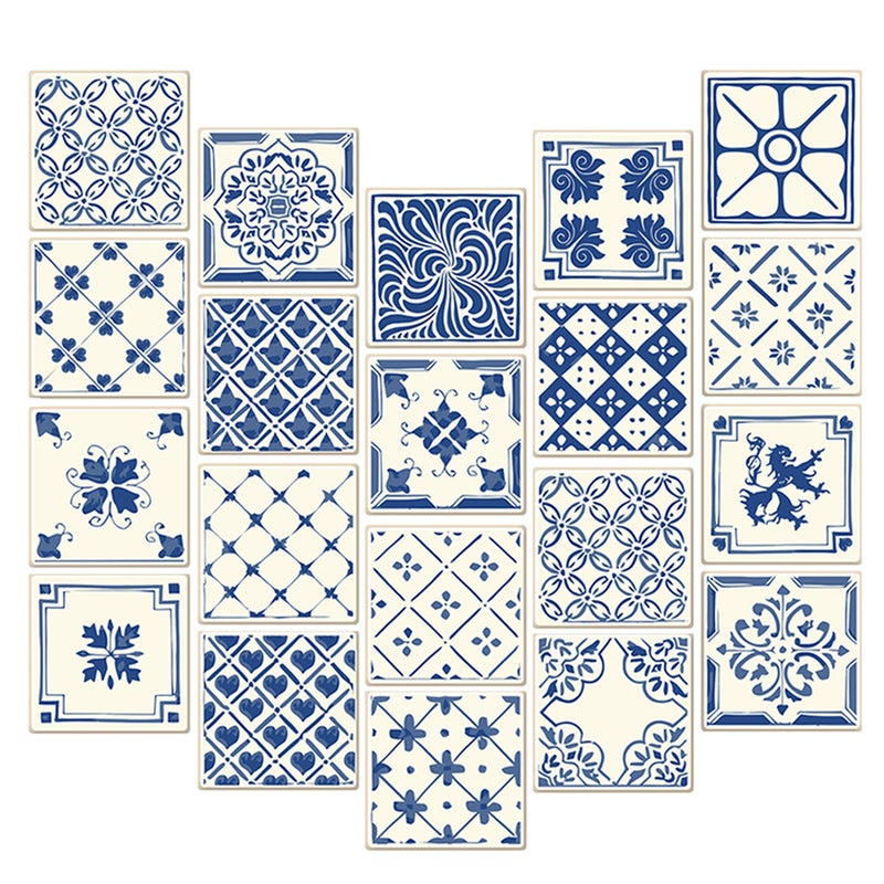 40 Pcs Tile Stickers Removable Wall Sticker Decals Tile Decor for Kitchen Bathroom Custom 20x20cm - Image 5