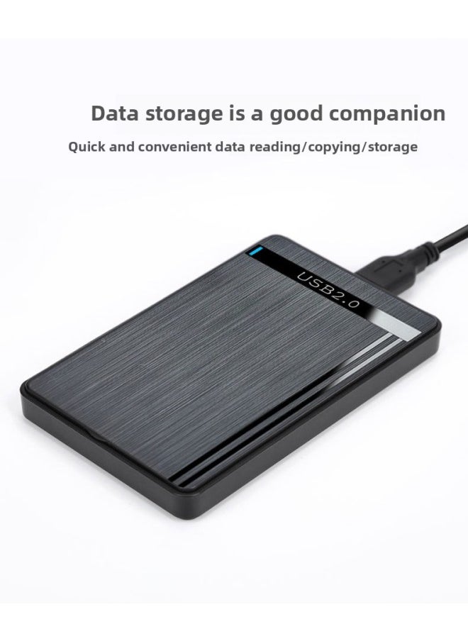 2.5 Inch Tool-free Installation USB2.0 Serial Port SATA Notebook Mechanical SSD Solid State External Mobile Hard Disk Box-Color:U25Q8  - Image 1