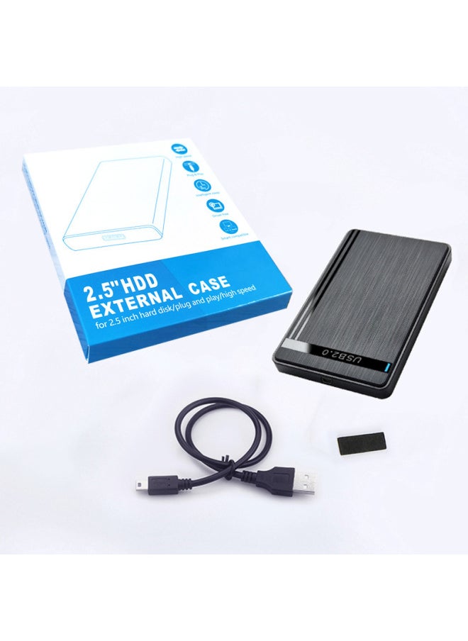 2.5 Inch Tool-free Installation USB2.0 Serial Port SATA Notebook Mechanical SSD Solid State External Mobile Hard Disk Box-Color:U25Q8  - Image 4
