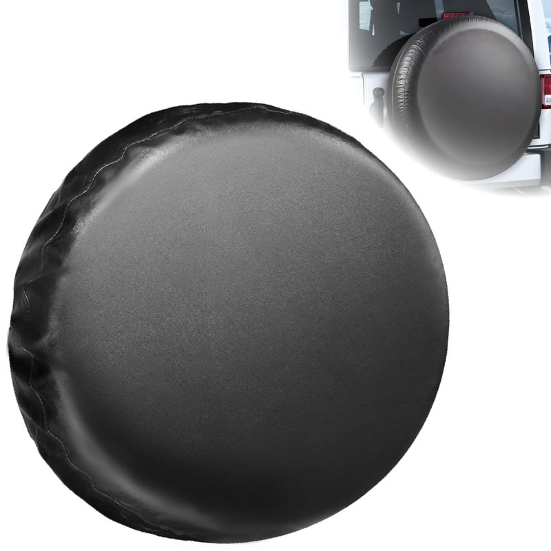 BFXM Spare Tire Cover Waterproof PVC Thickening Leather Tire Wheel Covers Tough Tire Wheel Protector Universal Fit for Jeep Trailer RV SUV Truck Fits Entire Tire Diameters 276295 Inch - Image 2
