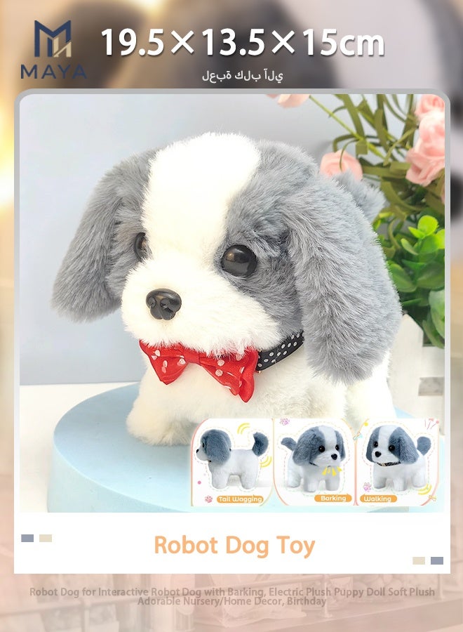 Maya Robot Dog for Interactive Robot Dog with Barking, Electric Plush Puppy Doll Soft Plush Adorable Nursery/Home Decor, Birthday - Image 1