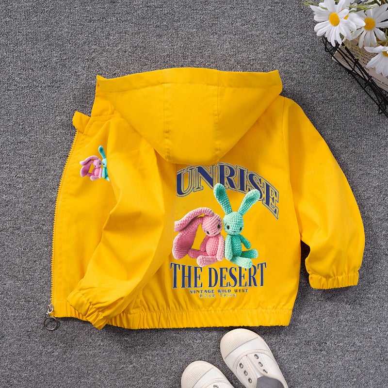 Women'S Treasure Autumn Coat New Children'S Windbreaker Jacket Large Children'S Cardigan Hooded Zipper Shirt Girl'S Rush Clothes - Image 3