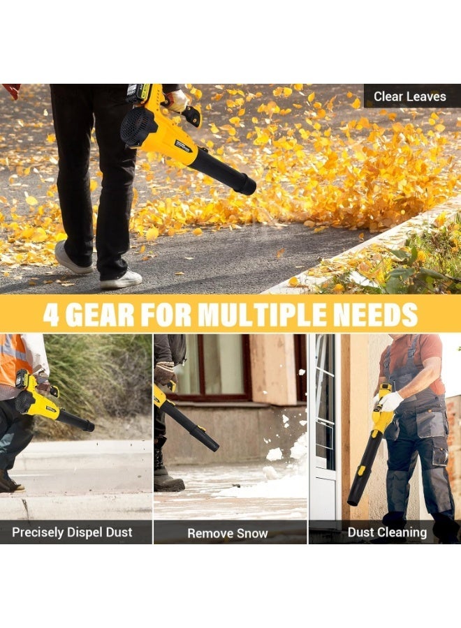 Cordless Leaf Blower Compatible with Dewalt 20V Max Battery | 500CFM/150MPH Electric Leaf Blower Cordless, 6 Speed Modes, Battery Powered Blowers for Lawn Care, Yard (Tool Only) - Image 3
