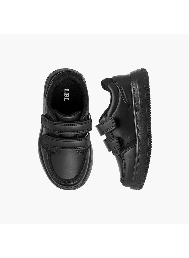 ال بي ال من شو اكسبرس Boys Perforated School Shoes with Hook and Loop Closure