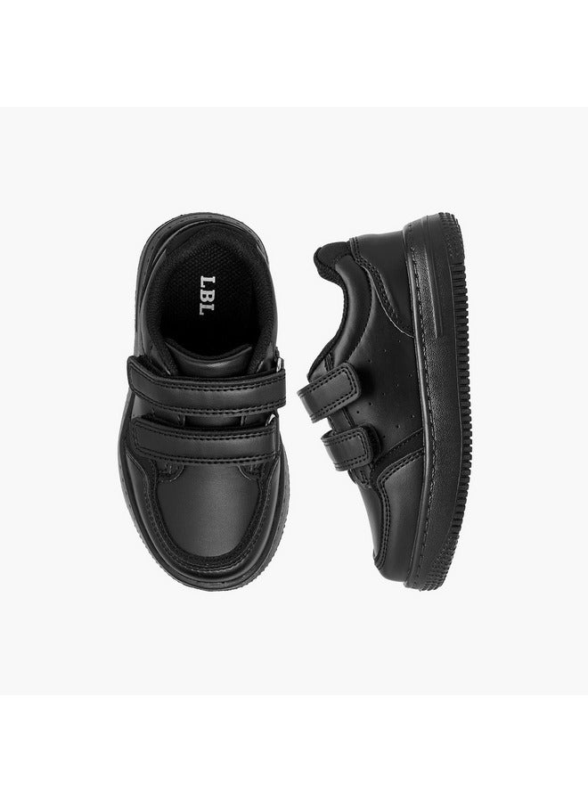 LBL by Shoexpress Boys Perforated School Shoes with Hook and Loop Closure  - Image 1