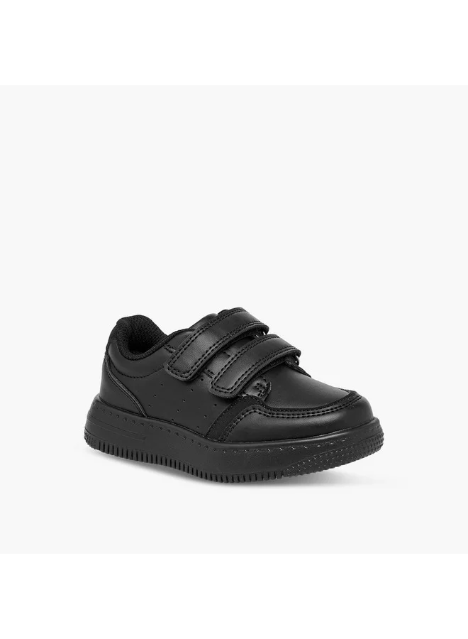 ال بي ال من شو اكسبرس Boys Perforated School Shoes with Hook and Loop Closure