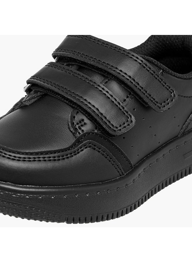 LBL by Shoexpress Boys Perforated School Shoes with Hook and Loop Closure  - Image 4