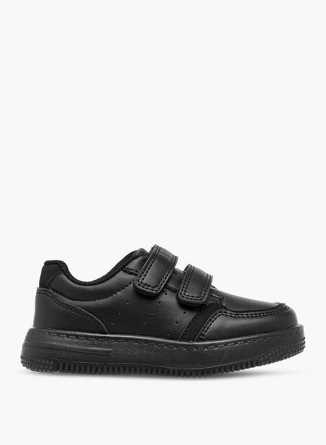 LBL by Shoexpress BLACK Boys Perforated School Shoes with Hook and Loop Closure for Men | Best Price UAE