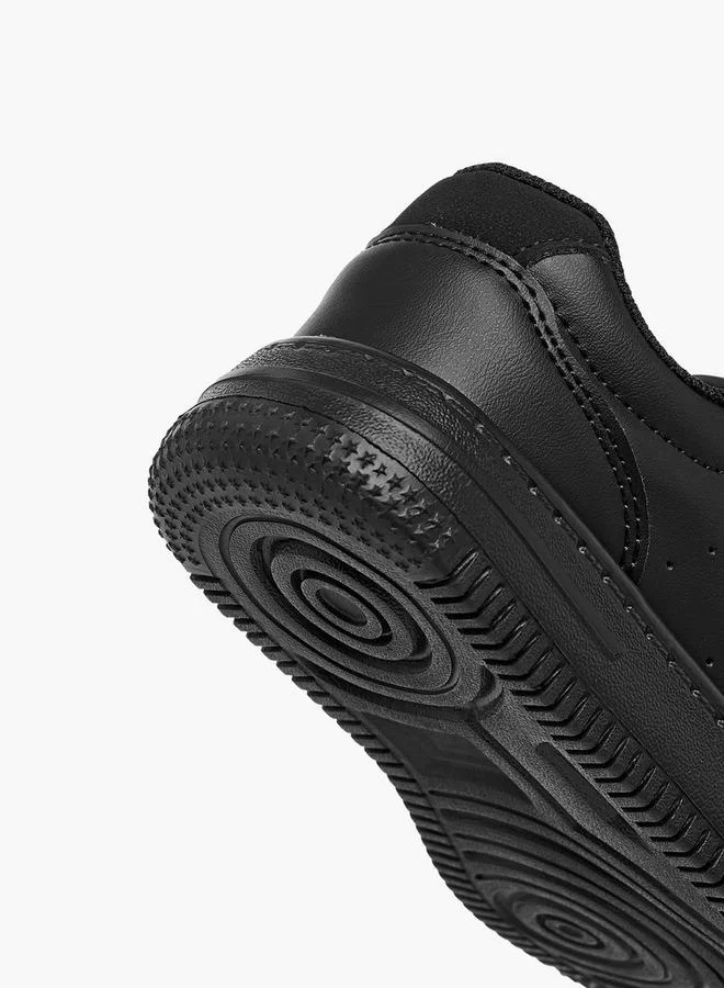 LBL by Shoexpress BLACK Boys Perforated School Shoes with Hook and Loop Closure for Men | Best Price UAE
