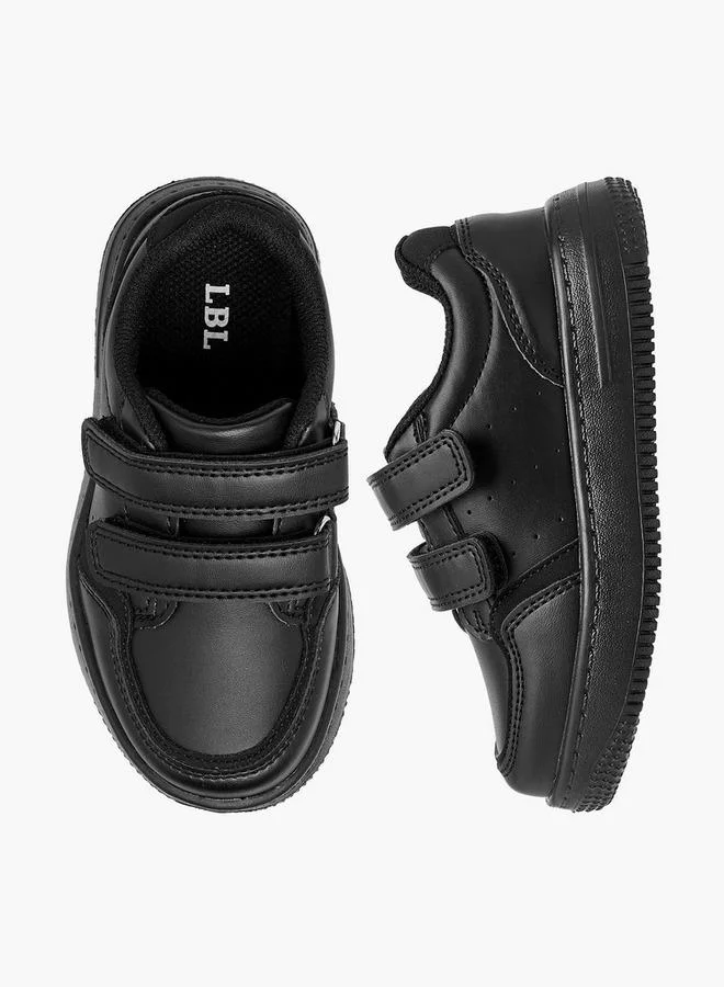 LBL by Shoexpress BLACK Boys Perforated School Shoes with Hook and Loop Closure for Men | Best Price UAE