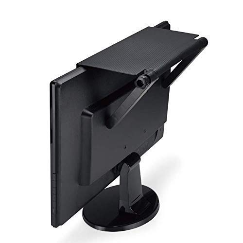 Rexmon Rexmon Foldable Screen Top Stand Screen Top Shelf Computer Monitor Riser Desktop Stand TV Wall Mount Rack Display Shelf Storage Rack Black 1 Pcs ABS Plastic  - Image 3