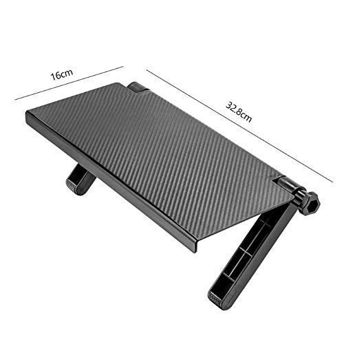 Rexmon Rexmon Foldable Screen Top Stand Screen Top Shelf Computer Monitor Riser Desktop Stand TV Wall Mount Rack Display Shelf Storage Rack Black 1 Pcs ABS Plastic  - Image 2