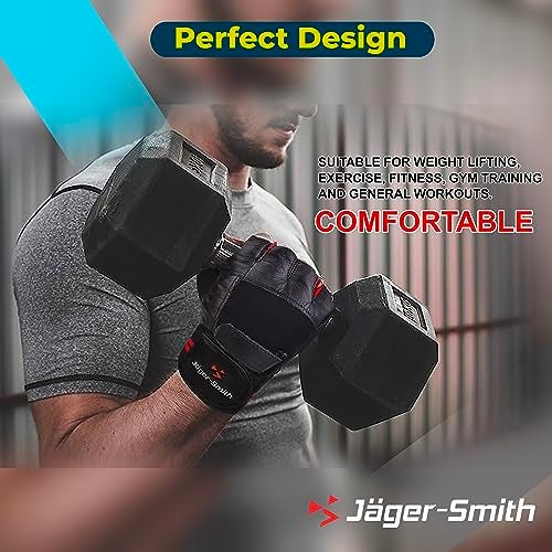 Jager_Smith Jager-Smith SG 301 Gym Gloves for Men & Women with Wrist Support for Weightlifting, Training, Exercise, Cycling Gloves, Bike Sports Gloves - Image 4