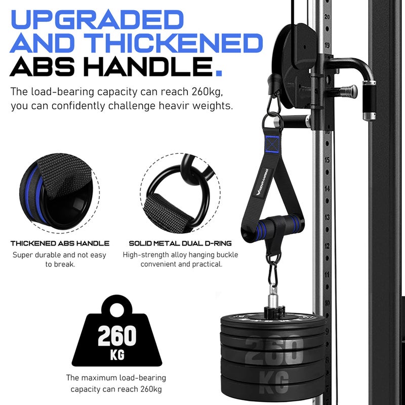 RENRANRING Gym Exercise Handles, Replacement Handle Attachments for Cable Machine Pulleys, Resistance Band and Strength Trainer, Pull Down Workout Accessories, Home Gym Add On Equipment - Image 3