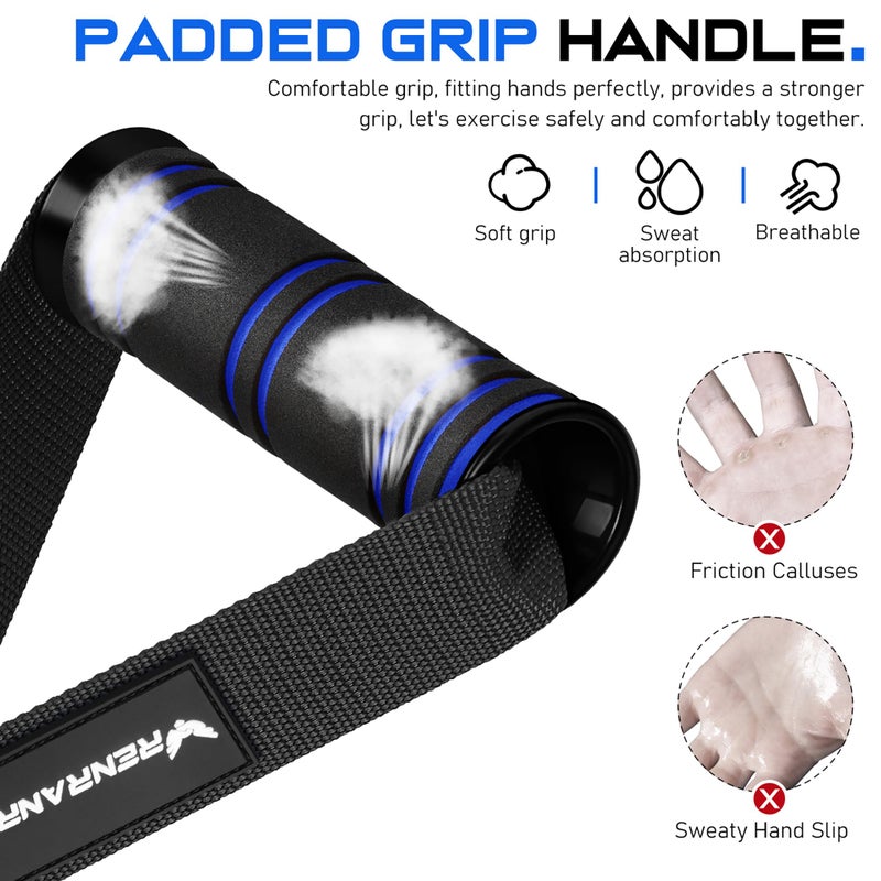 RENRANRING Gym Exercise Handles, Replacement Handle Attachments for Cable Machine Pulleys, Resistance Band and Strength Trainer, Pull Down Workout Accessories, Home Gym Add On Equipment - Image 4