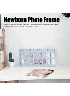 ShebSheb Picture Frame for 12 Month Baby ,Newborn My First Year Photo Frame ,Baby Keepsake Frame for Photo Memories  - Image 3