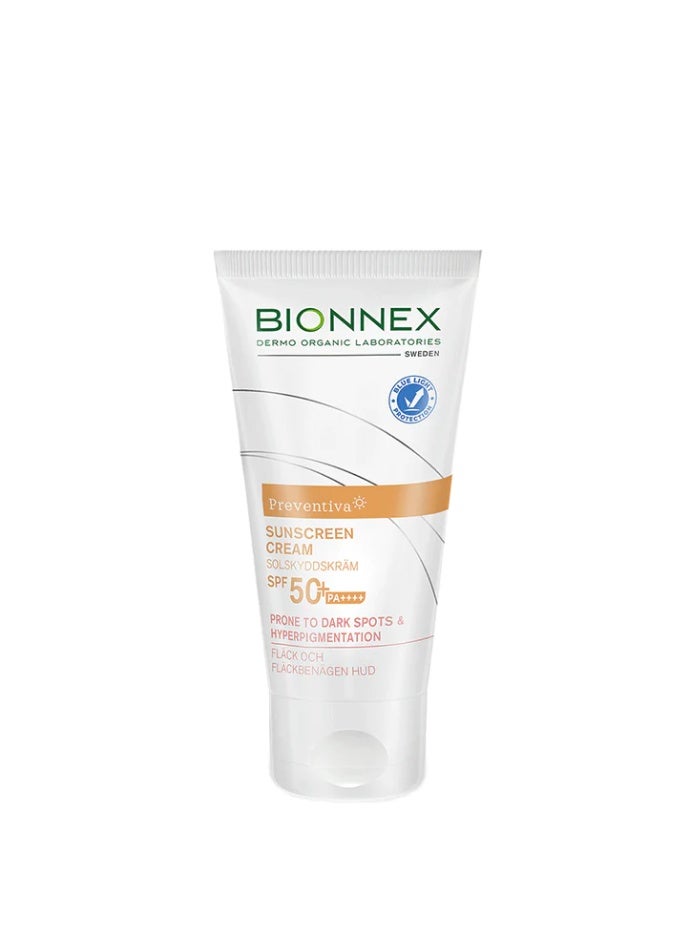 Bionnex Preventiva Sunscreen Cream SPF 50+ – Protection for Dark Spots & Hyperpigmentation 50ml
