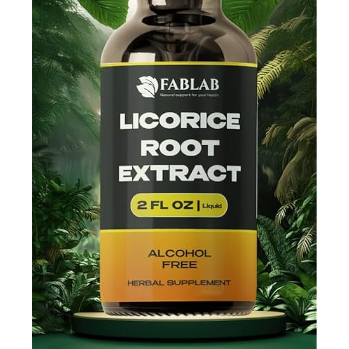 FabLab Licorice Root Extract - Herbal Immune Support- Glycyrrhiza Glabra Supplement for Digestion Restore Respiratory Health Fatigue -Non-GMO (2) - Image 1