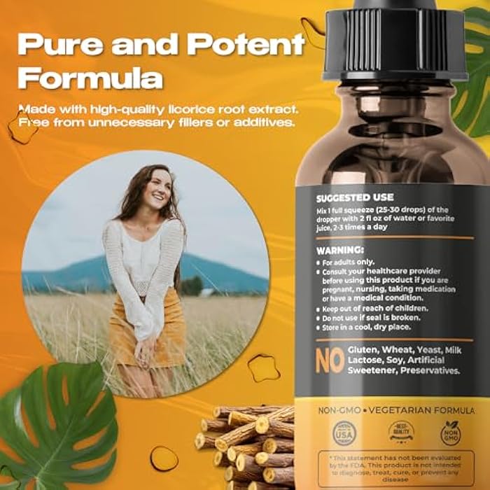 FabLab Licorice Root Extract - Herbal Immune Support- Glycyrrhiza Glabra Supplement for Digestion Restore Respiratory Health Fatigue -Non-GMO (2) - Image 3