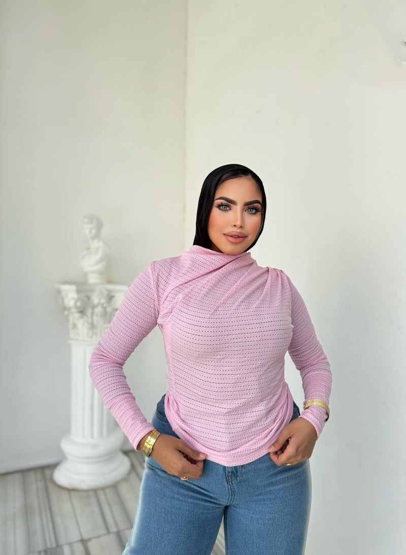بيوريتوبيا تى شيرت لافندر بأكمام  - Image 1