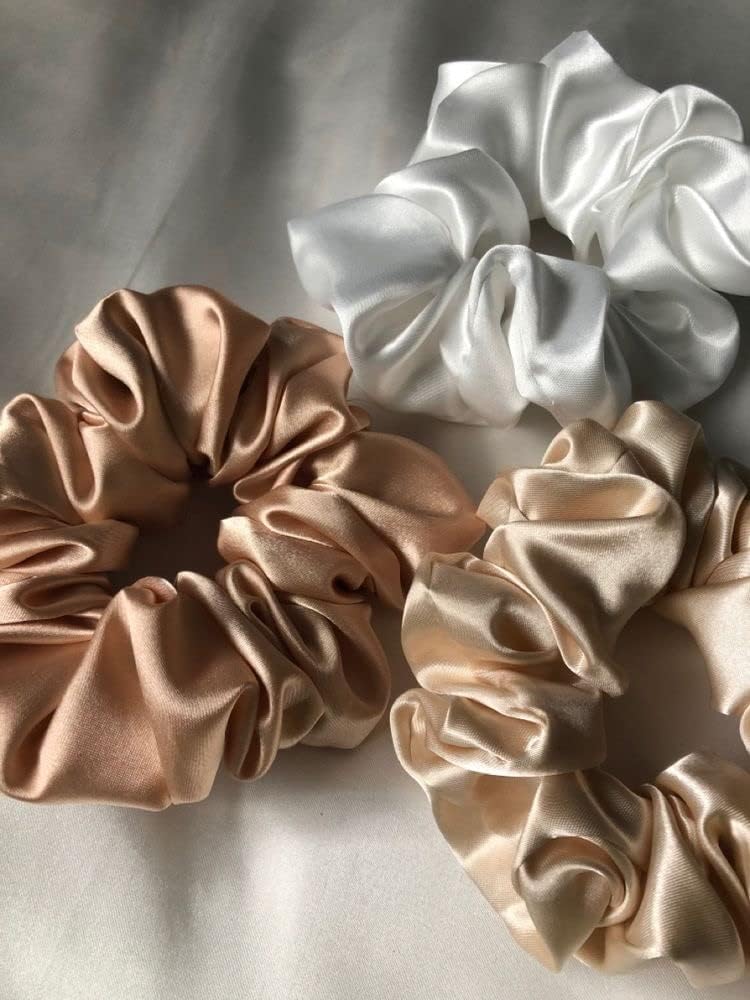 ETSAP Classic Satin Silk Scrunchies For Women And Girls Set Of 12 Scrunchie for Less Hair fall Hairbands Rubber Band Scrunchies For Girls Best Gift For Mom, Sister And Girlfriend, Multi - Image 3