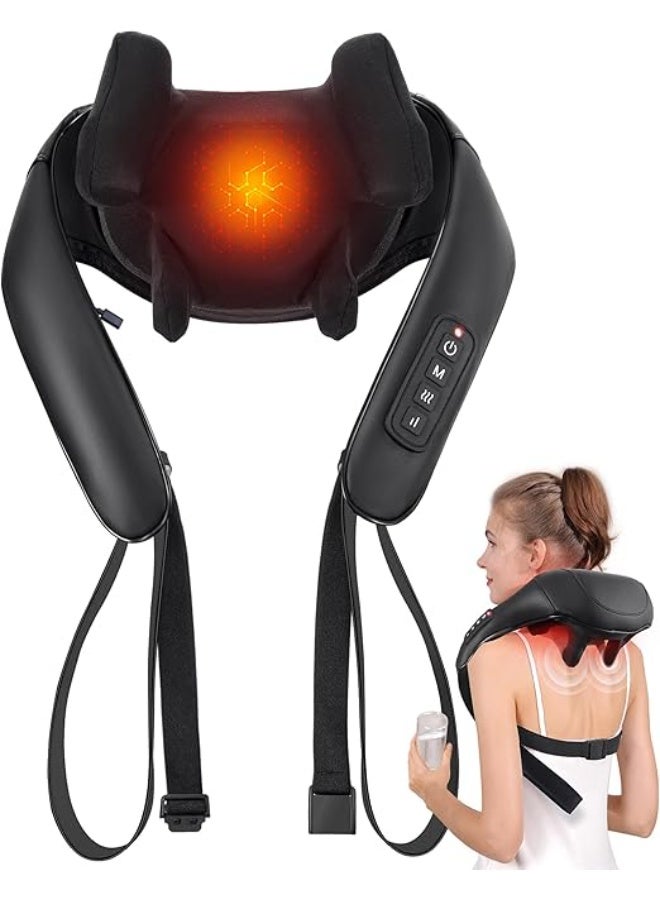 Cordless Shiatsu Back and Neck Massager with Heat - Electric Deep Tissue 3D Kneading Massage Pillow for Shoulder, Leg & Full Body Muscle Pain Relief - Image 1