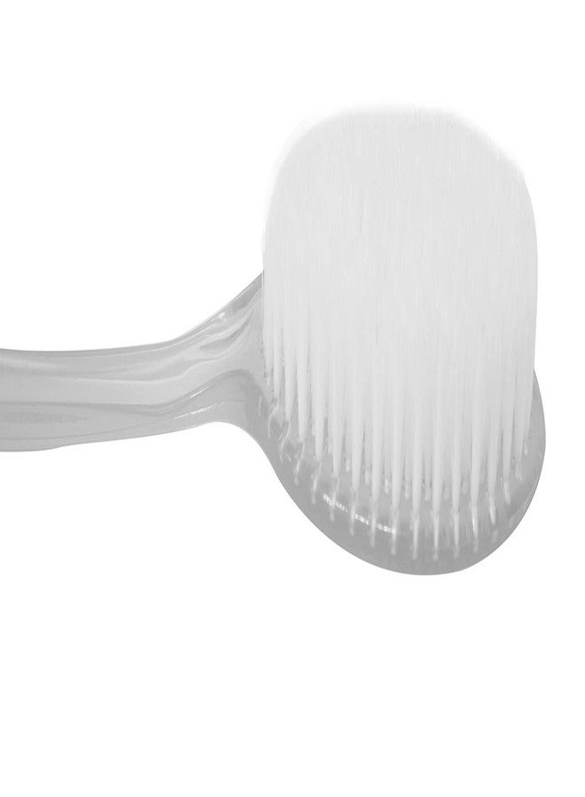 Ekan Soft Bristles Back Body Cleaning Long Handle Loofah Brush For Unisex (Grey) Pack Of 1 - Image 3