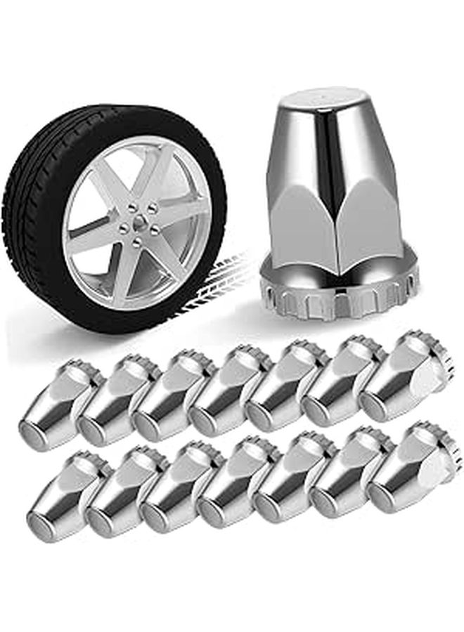 20pcs Chrome Semi Truck Lug Nut Covers For Car Trailer Protectors - Image 1