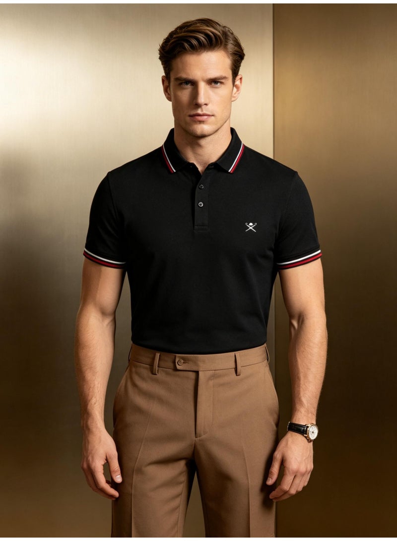 HACKETT LONDON Couples men and women summer breathable lapel short sleeve Polo shirt - Image 3