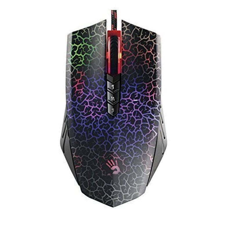 Bloody Optical Gaming Mouse with Light Strike (LK) Switch & Scroll - Fully Programmable and Advance Macros (A70 II)