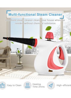 Handheld Steam Cleaner, Portable Steamer with Large Capacity,11-Piece Steamer Accessory Set for Floor, Car, Carpet, Upholstery, Couch, Tile, Windows Cleaning - pzsku/ZF843DE16D008B446F199Z/45/_/1718850892/3486805c-873a-4f7b-860d-74ddbcab8dfc