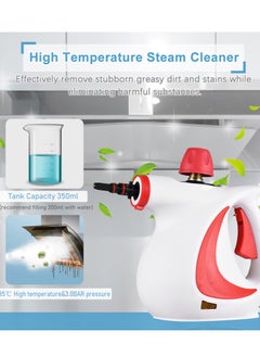 Handheld Steam Cleaner, Portable Steamer with Large Capacity,11-Piece Steamer Accessory Set for Floor, Car, Carpet, Upholstery, Couch, Tile, Windows Cleaning - pzsku/ZF843DE16D008B446F199Z/45/_/1718852503/6b7c6bd5-0e23-499e-b10e-8eaec00b9c6d