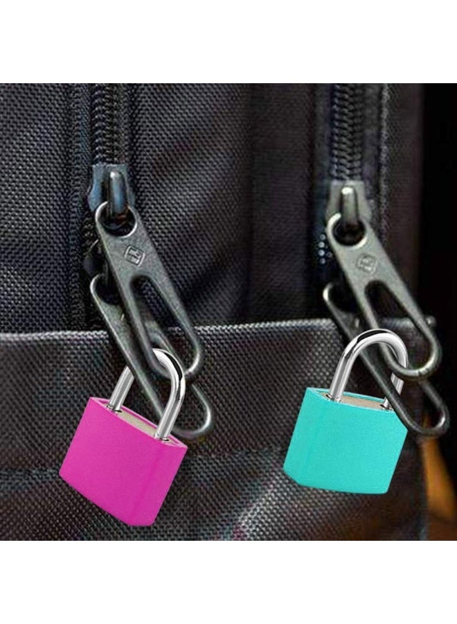 6 Pcs Mini Luggage Padlocks with Keys – Small Colored Security Suitcase Locks, Durable Anti-Theft Keyed Lock for School, Gym, Office, Travel  - Image 5