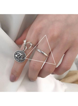 S925 Sterling Silver Roman Numeral Open Index Finger Ring For Women Simple Trendy Internet Celebrity Personalized Ring Retro - pzsku/ZF843F4B2E50C47B690E4Z/45/_/1733819964/85367971-8caa-4ecf-8212-279233372587