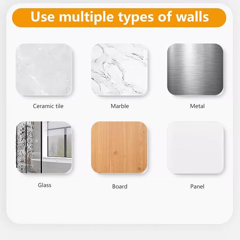 Sturdy Carbon Steel No Drill Wall Mounted Bathroom Ashtray Toilet Storage Receptacle - Image 4