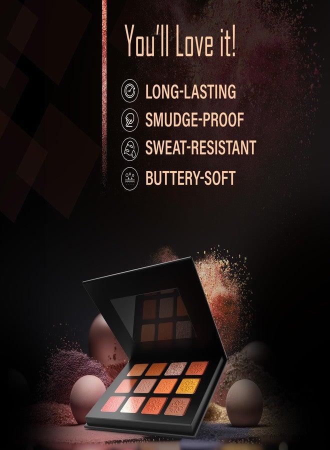 Facescanada FACES CANADA Starry Eyes Eye Shadow Palette - Twilight 02, 16g | Shimmer & Matte Shades | Long Lasting & Highly Pigmented | Smudge Proof & Sweat Resistance | One Stroke Application | Luxurious Finish - Image 3