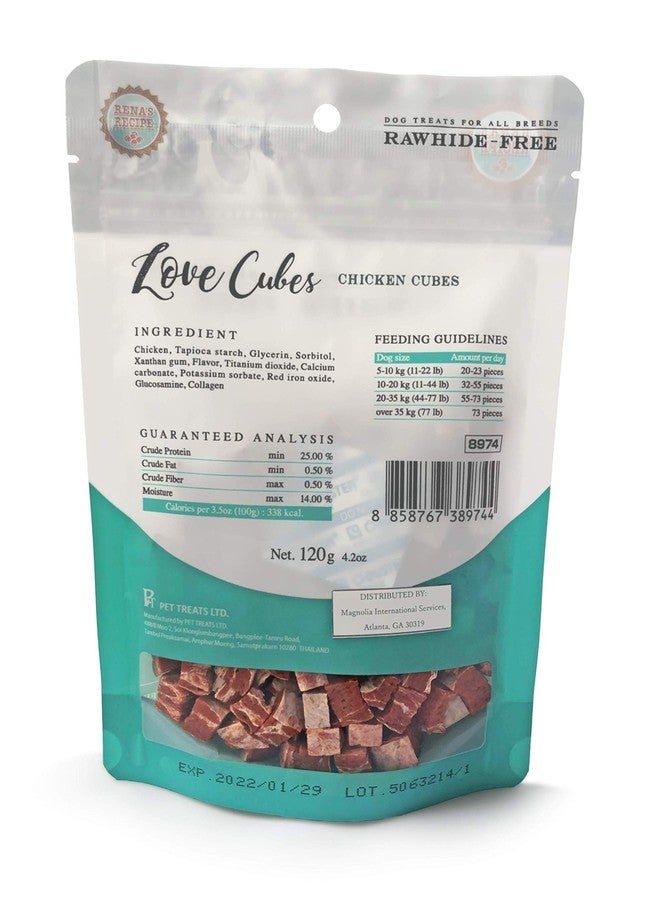 Rena's Recipe Love Cubes Chicken Square Treats for Training & Rewards (3 Pack) - Image 2
