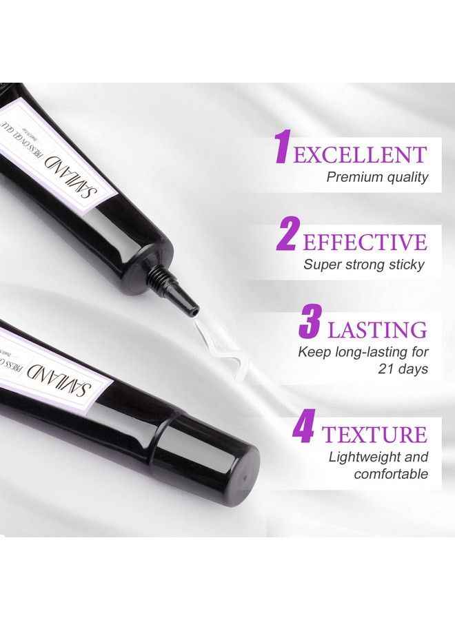 30Ml Solid Gel Nail Glue 2 * 15Ml Soft Gel Nail Glue Gel For Nail Tip Glue Gel For Press On Nails Long Lasting U V Glue Gel For Nail Extension Home Diy