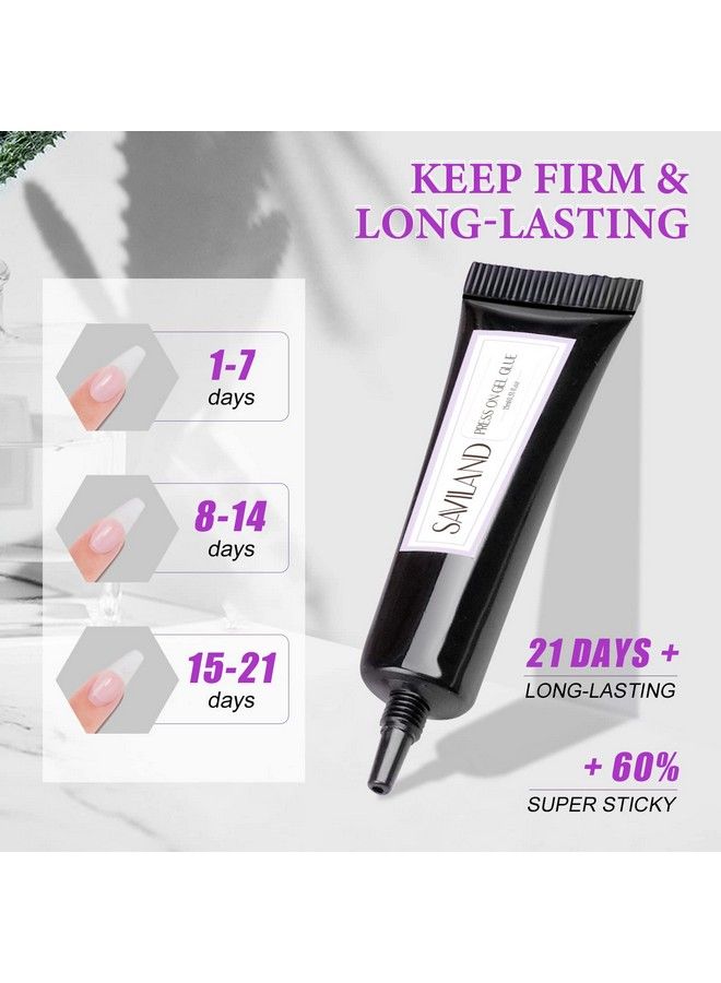 30Ml Solid Gel Nail Glue 2 * 15Ml Soft Gel Nail Glue Gel For Nail Tip Glue Gel For Press On Nails Long Lasting U V Glue Gel For Nail Extension Home Diy