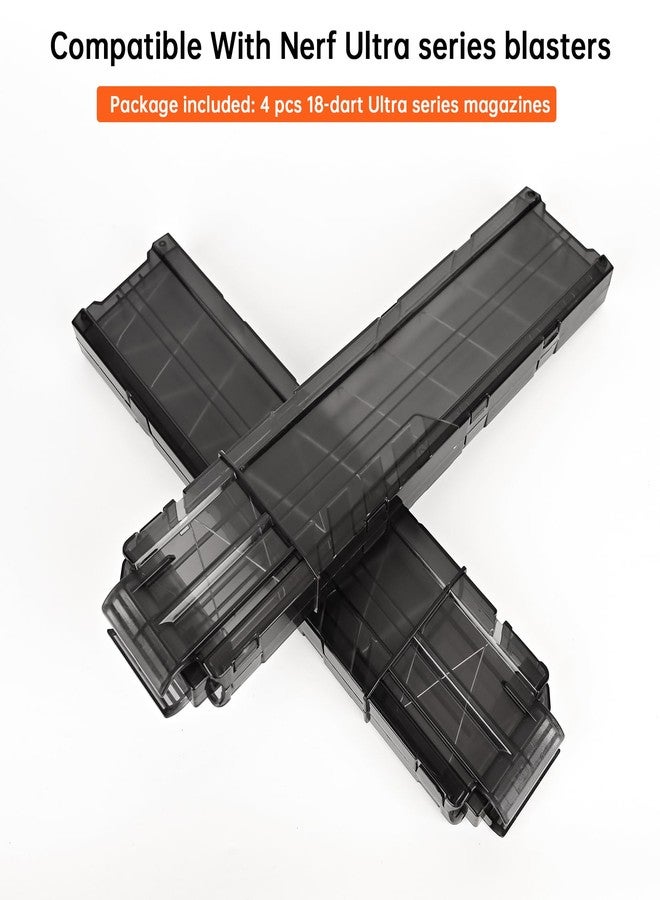 OIMIO Magazine, 18-Dart Clips for Nerf Ultra Series Blasters 4 pcs (Black) - Image 3