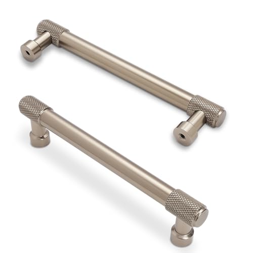 POVEFONK 10 Pack 5 inch Champagne Bronze Kitchen Cabinet Handles Knurled Cabinet Pulls Gold Drawer Pulls Kitchen Cabinet Hardware Dresser Handles - Image 1