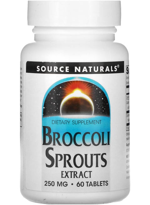 Broccoli Sprouts Extract, 250 mg, 60 Tablets (125 mg per Tablet)