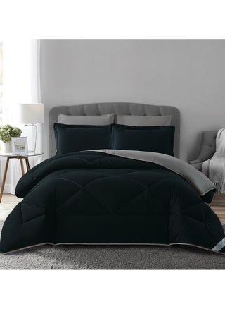 Bedding Comforter Set, King Size Fits 200x200 cm - 6-Pcs Solid Quilted Bed Set, Microfiber Fabric - 1 Comforter, 1 Fitted Sheet, 2 Pillow Shams, 2 Pillowcases - pzsku/ZF8444C9ACB964196D315Z/45/1748604487/7c7ce74f-a9b1-4904-9260-a08043d9436a