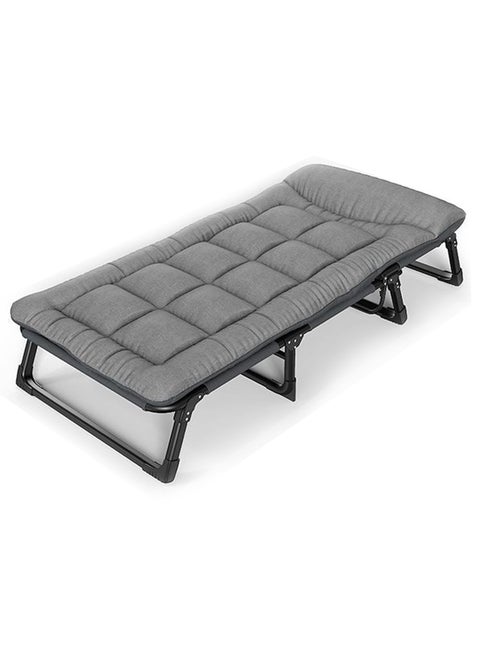 Folding Bed with Mattress, Cot Size Foldable Guest Beds, Hideaway Cot for Adults, Portable Fold up Bed with Adjustable Positions for Home, Office, Indoor, Outdoor