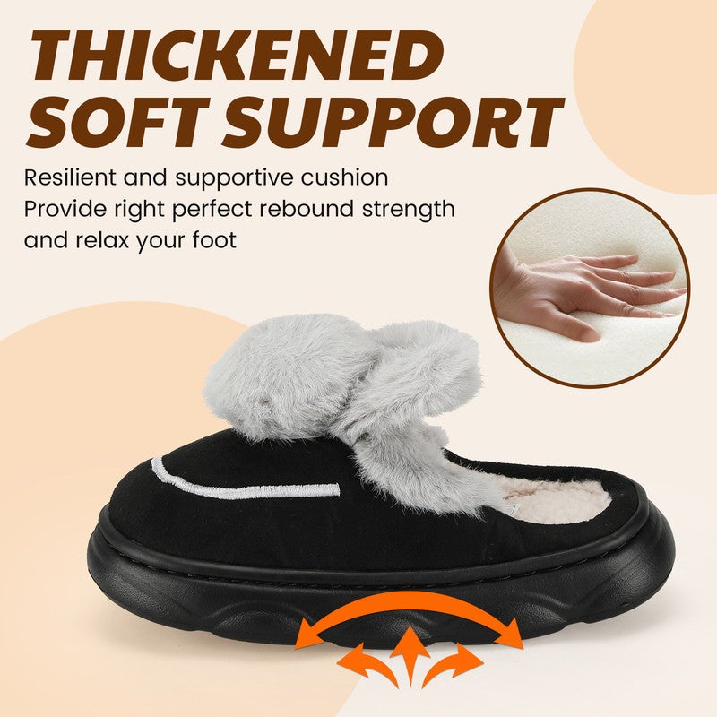 Lucky Kids Cartoon Slippers for Kids, Funny Animal House Shoes with Non-Slip Sole, Cozy Plush Indoor Comfort Footwear for Boys and Girls - Image 3