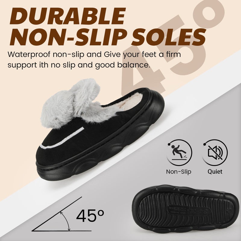 Lucky Kids Cartoon Slippers for Kids, Funny Animal House Shoes with Non-Slip Sole, Cozy Plush Indoor Comfort Footwear for Boys and Girls - Image 4