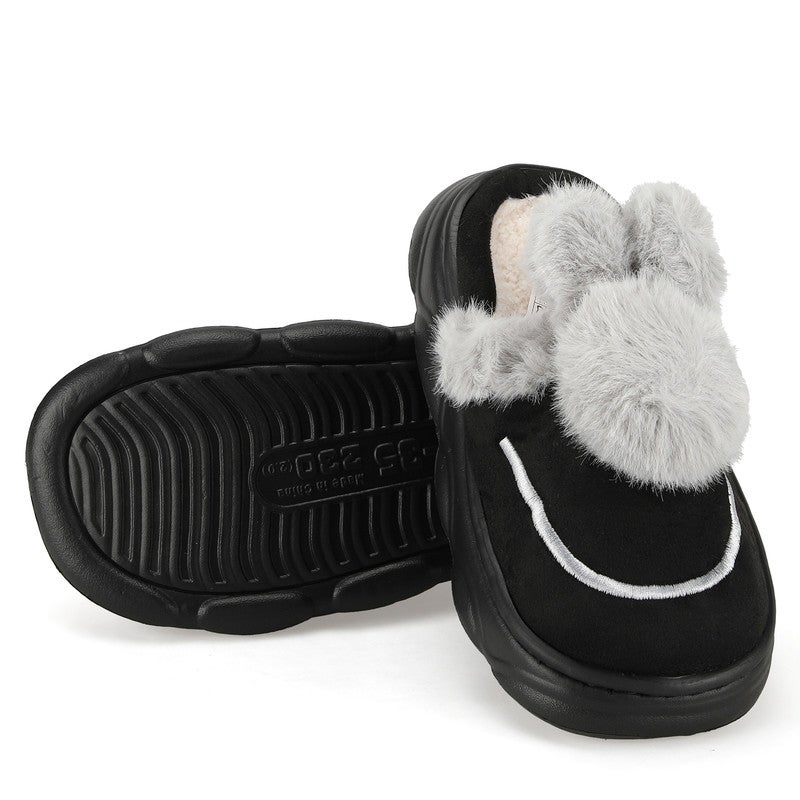 Lucky Kids Cartoon Slippers for Kids, Funny Animal House Shoes with Non-Slip Sole, Cozy Plush Indoor Comfort Footwear for Boys and Girls - Image 1