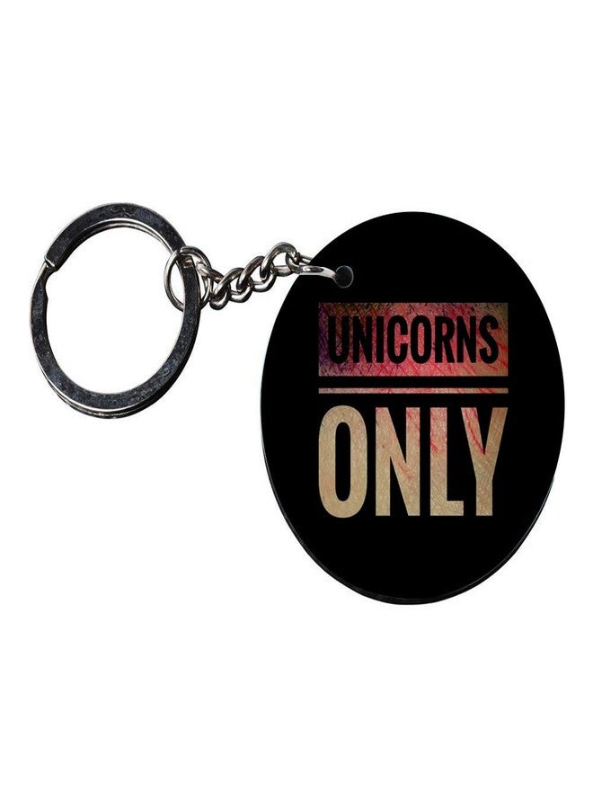 Anuman007 | unicorn keychain below 200 soft | keychain for swift Printed Wooden Keychains | Circle Shape Set of 2 keyrings 2x2 inch - Image 3