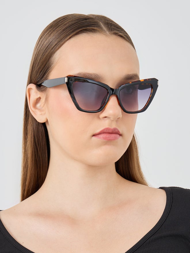 ستايلي نظارة شمسية ستايلي عين القطة مستقطبة بطبعة السلحفاة - Image 1